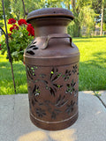 Hummingbird Milk Can Vintage Luminary