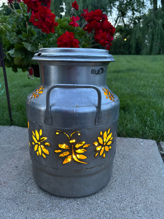 Mini Milk Can Luminary