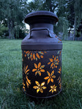 Hummingbird Milk Can Vintage Luminary