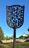 Antique Shovel - Hand Cut - Bird Silhouette