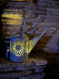 Vintage Watering Can Flower Luminary