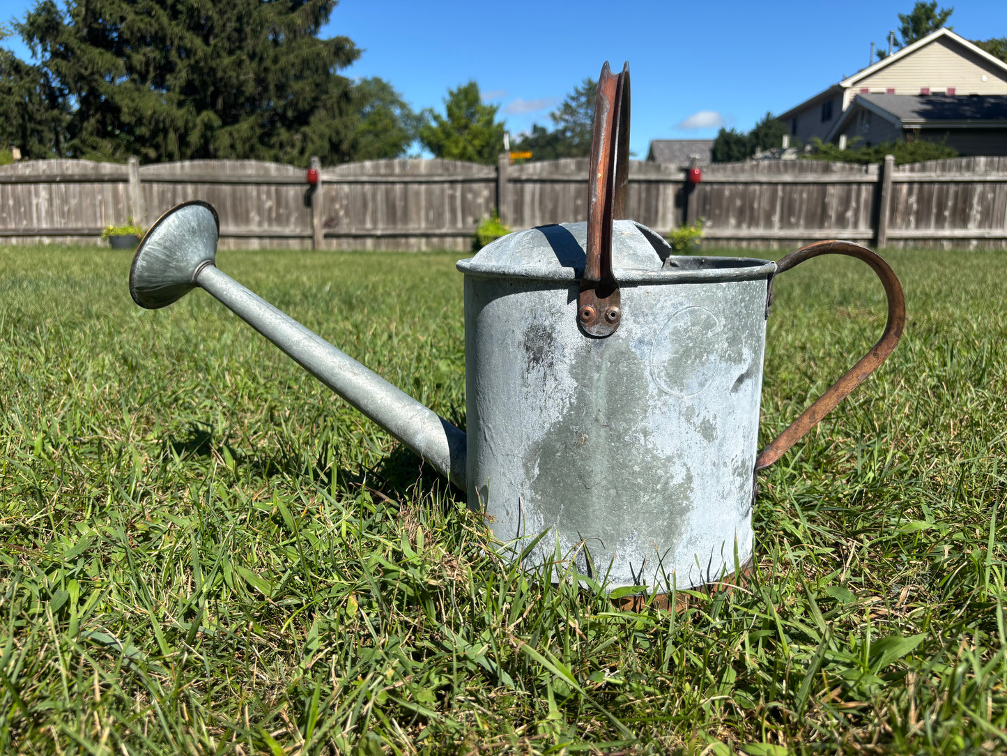 Vintage Watering Can - Bird Design