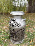 Stainless Steel Milk Can - Gone Fishing