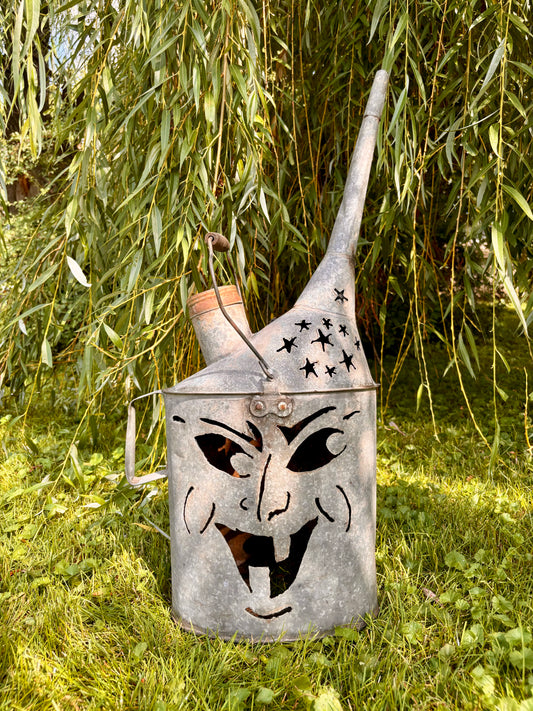 Witch Railroad Oil Can Luminary