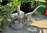 Vintage Watering Can Flower Luminary