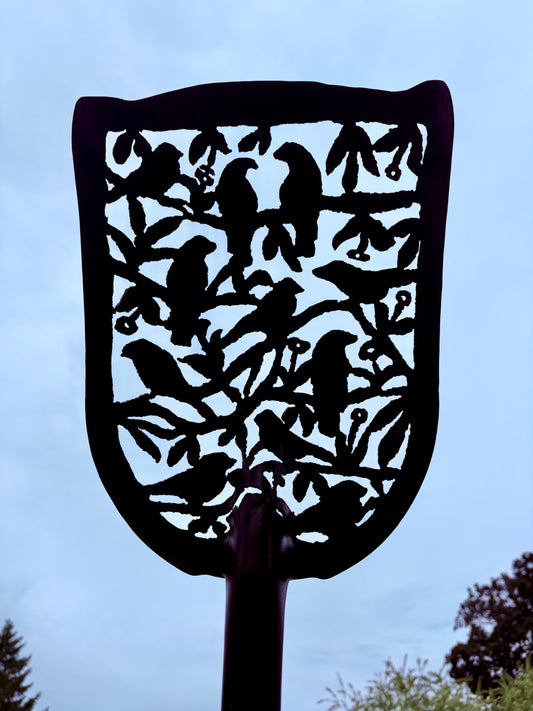 Antique Shovel - Bird Silhouette