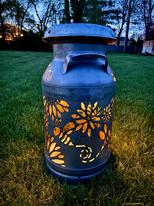 Buzzy Bee Milk Can