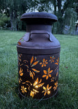 Hummingbird Milk Can Vintage Luminary