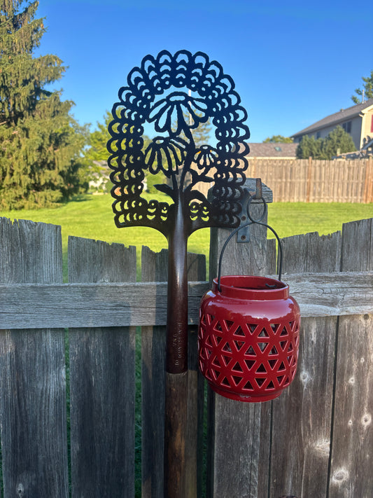 Antique Shovel Flower Silhouette - "Iron Blooms"