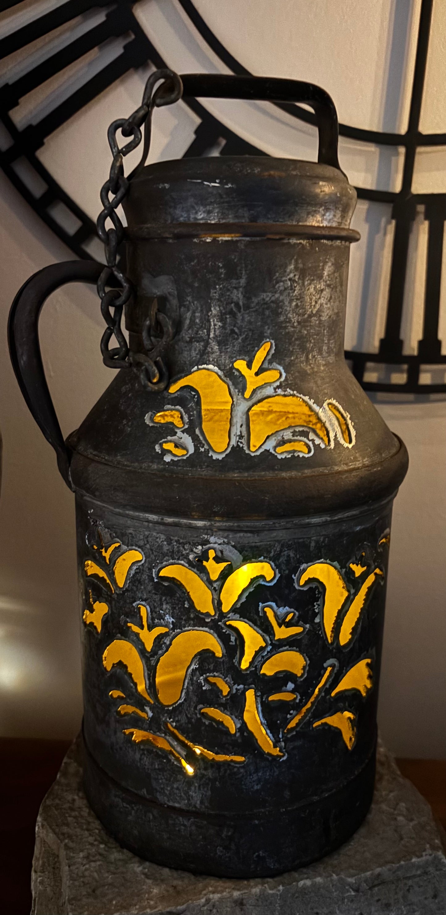 Mini Milk Can - Tulip Design