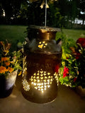 Vintage Heart Milk Can with Flower
