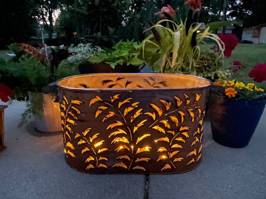 Vintage Copper Boiler Luminary