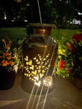 Vintage Heart Milk Can with Flower