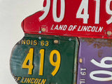 Genuine Illinois License Plate Wall Art