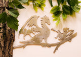 Dragon and Fairy Metal Art