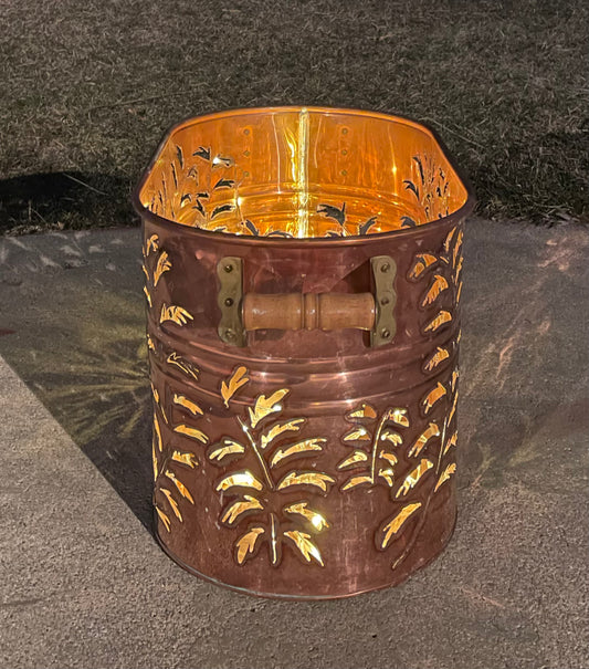 Vintage Copper Boiler Luminary