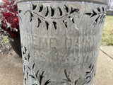 Vintage Milk Can Luminary - Hand Cut