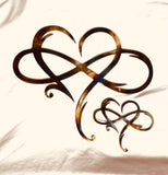 Infinity Heart - Flame Painted