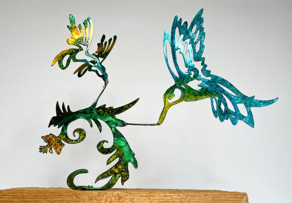 Hummingbirds, Hand Painted
